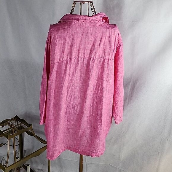 Linen Tahari Pink Tunic - Picture 6 of 8